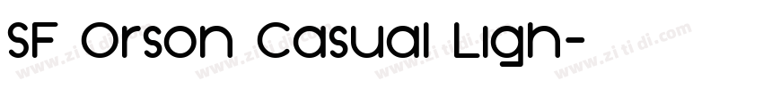 SF Orson Casual Ligh字体转换